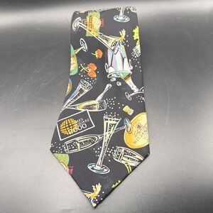 Nicole Miller "Times Square 2000" vintage silk commemorative Millenium NYC‎ tie